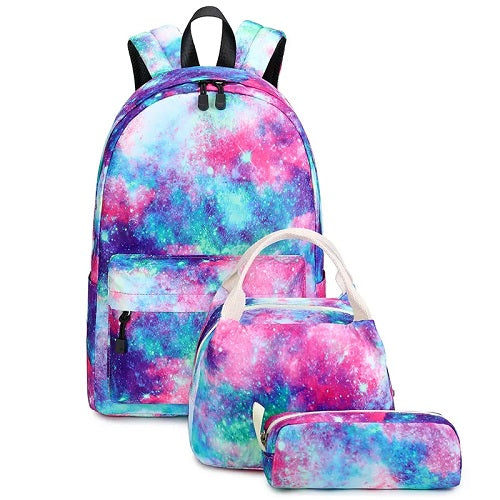 Galaxy Tie Dye School and Lunch Bag Set
