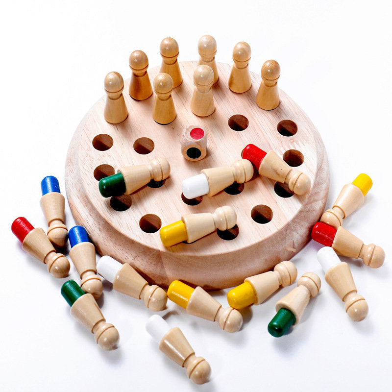 Wooden Educational Colour Memory Chess