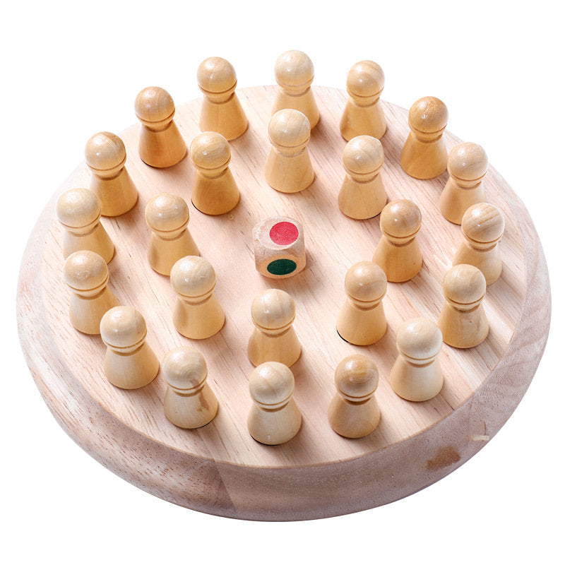 Wooden Educational Colour Memory Chess