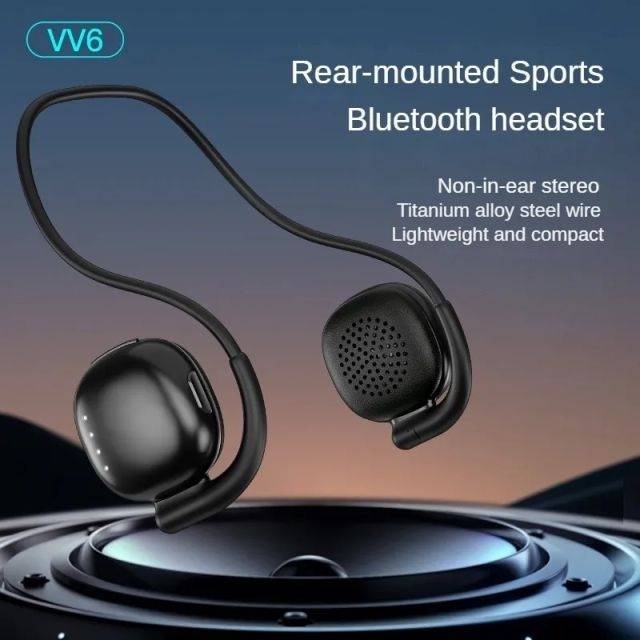 Wireless rear mounted sports Bluetooth headset