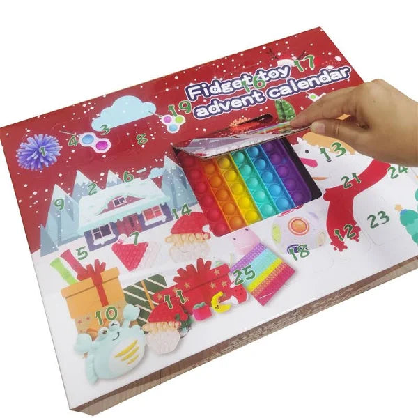 Red Christmas Fidget Toy Advent Calendar