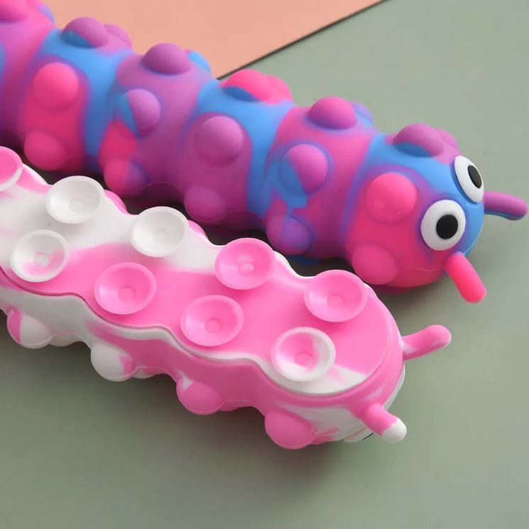 3D Popit Suction Caterpillar Fidget Toy