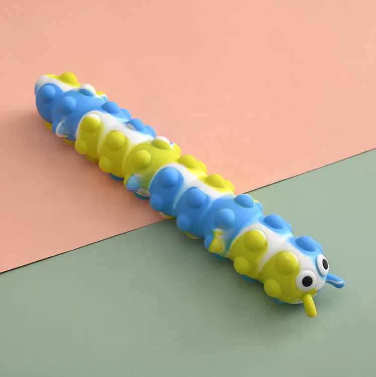 3D Popit Suction Caterpillar Fidget Toy
