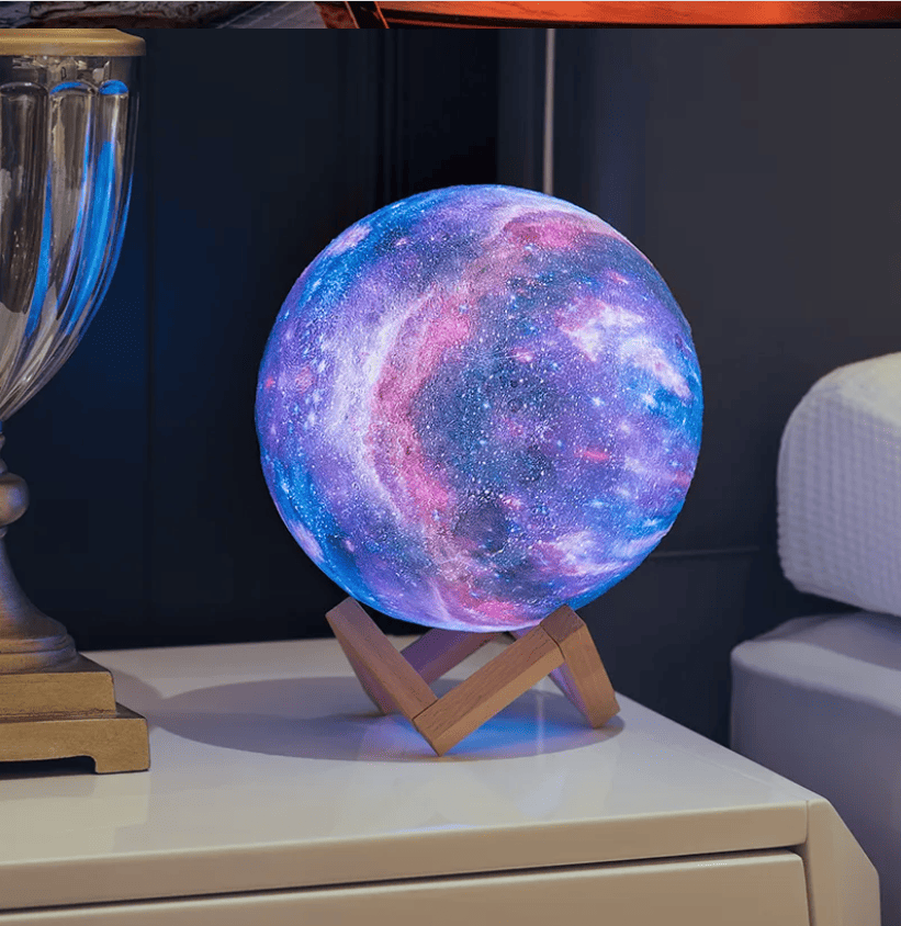 Galaxy 3D Print Moon Lamp 18cm