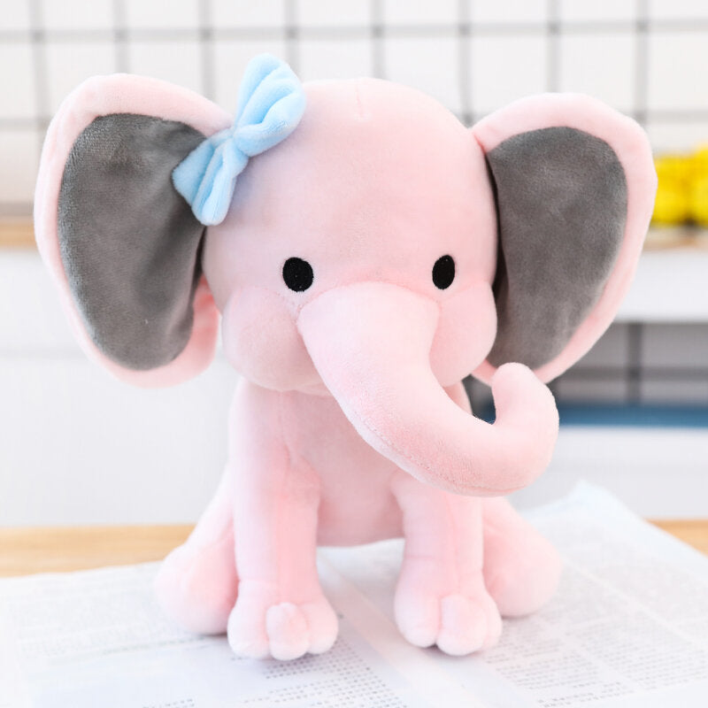 Adorable Pink Baby Elephant Plush Soft Toy