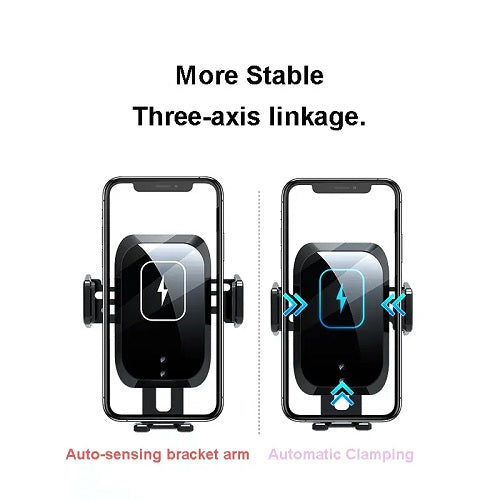 Wireless Charger 360 Degree Rotation Car Mount Phone Holder