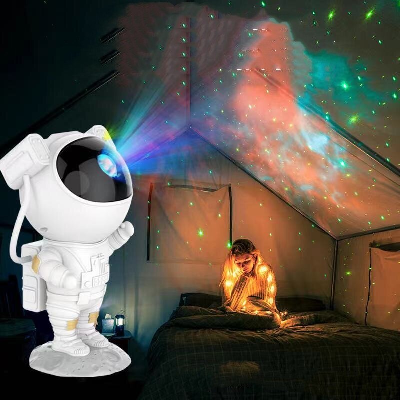Celestial Explorer Astronaut Galaxy Night Light