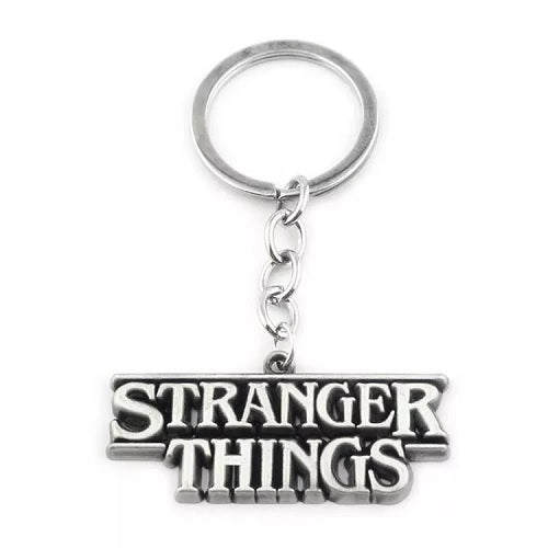 Silver Stranger Things Key Chain